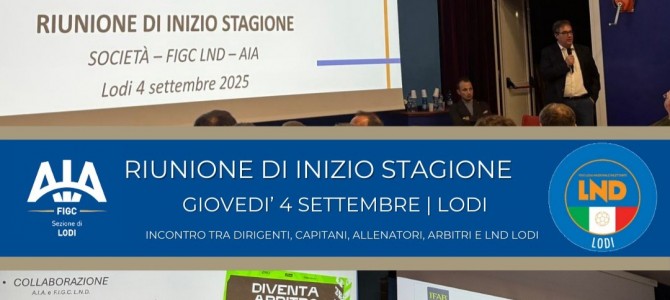 Raduno Osservatori Arbitrali CON DIL e CRA Lombardia